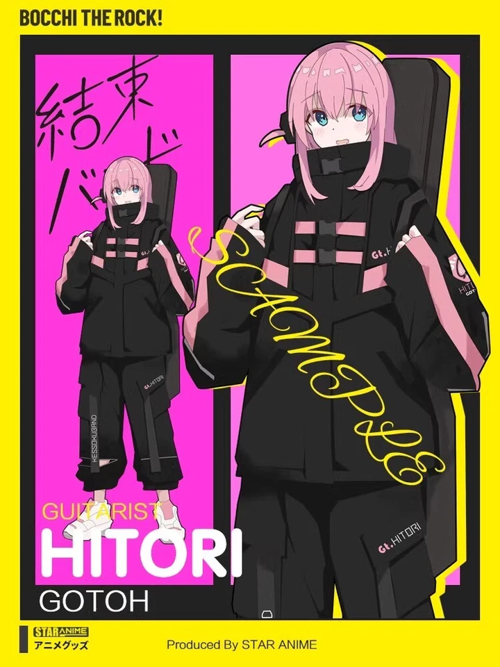 Anime Gotoh Hitori Hoodie Jacket Pants Cosplay Costume Fit For BOCCHI THE ROCK! - Image 2 of 4