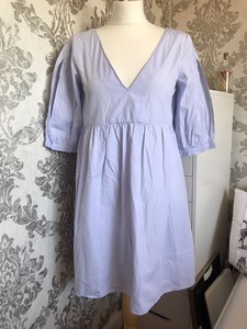 zara blue smock dress