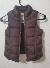 Girl's OLD NAVY Puffer Vest - S 6-7 - Brown - Fall Winter - Casual - School