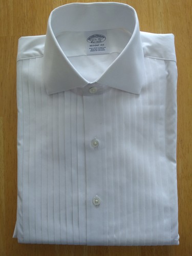 NWT Brooks Brothers White Formal Shirt 15.5-36 Regent Fit MSRP $135