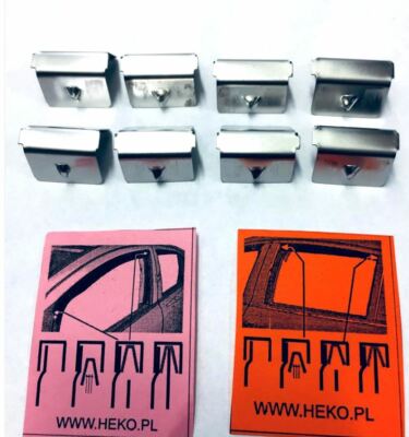 HEKO Zijwindschermen Voor Honda CR-V II 5-deurs 2001-2006 – 2 Stuks, Rookgrijs Acryl, In-channel Montage