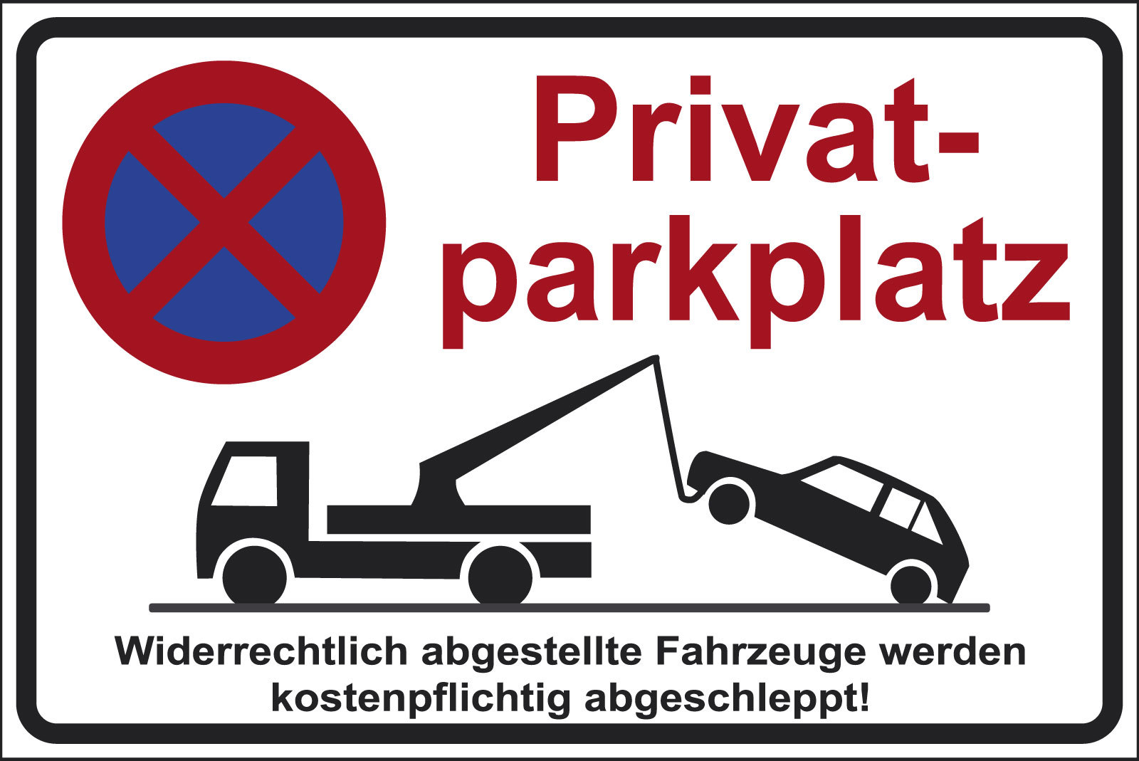 SCHILD PARKEN VERBOTEN Parkverbotsschild Parkplatz Warn Hinweis Schilder 223478813227