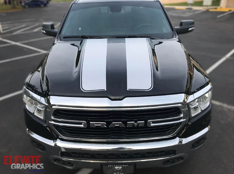 2019-2025 For Ram 1500 Decals Rally Hood Stripes Tailgate Graphics 3M Stickers - Изображение 3 из 4