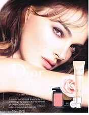 PUBLICITE ADVERTISING 065 2013 DIOR maquillage NUDE avec NATALIE PORTMAN