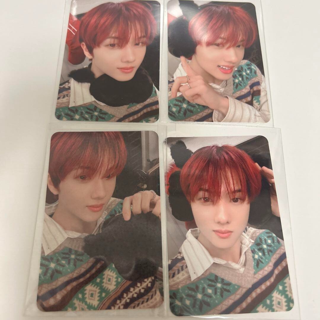NCT DREAM Jisung Official Random Photocard Set of 4 Pink Christmas
