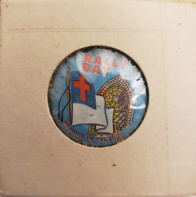 Vintage Rally Day Pin Pinback Sunday School Pin | eBay