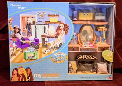 Vintage My Scene,           Chelsea Getting Ready Playset!  Mint In Box! 