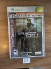 Tom Clancy's Splinter Cell Pandora Tomorrow Xbox Platinum Hits with Manual