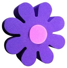 Purple Daisy Car Antenna Topper/Auto Mirror Dangler/Toppers Aerial Ball
