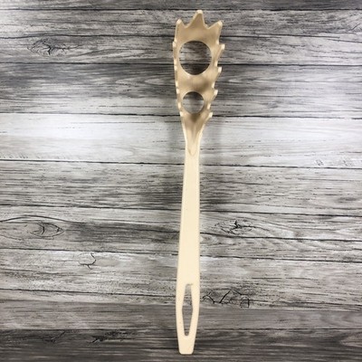 Vintage Tailor Made Beige Spaghetti Pasta Fork Plastic Kitchen Utensil Made USA
