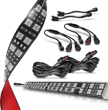 Double Row Expansion Pack - 2pc 12” LED Strips w/Splitters -12-inch Double Row