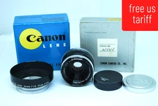 "RARE NEAR MINT in BOX"Canon 35mm f/2.8  For LTM L39 Leica Screw Mount #5943