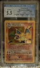 Charizard 1999 Pokémon Base Set 4/102 Holo Rare CGC 5.5 - Blue Label Subgrades