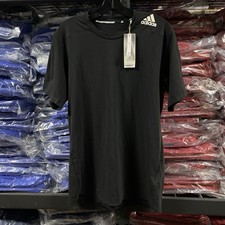 Adidas Men  s Athletic M D4T Training Black Crewneck T-Shirt SS Size Medium NWT