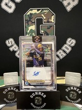 JUAN BAEZ /lAUTO 222/299 RC BREWERS 2024 BOWMAN CHROME PROSPECTS REFRACTOR