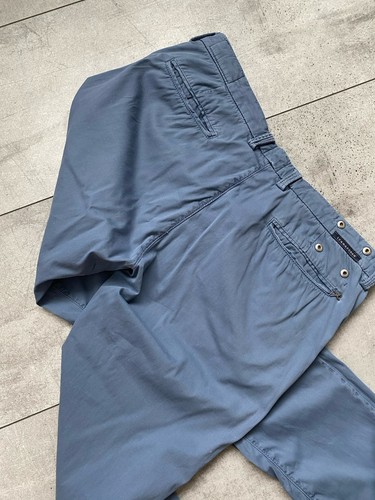 Tramarossa Scissors Logo ROBERT G126-M01 Chino Pants Trousers Blue Cotton - Picture 12 of 18