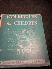 George Carlson 1001 Riddles for Children Platt & Munk Illustrated Hardcover