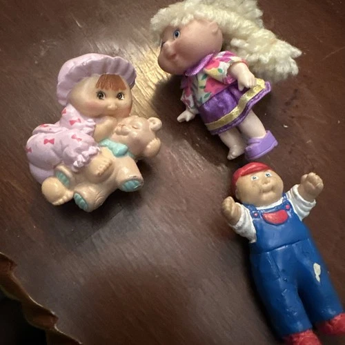 Vintage Cabbage Patch Kids PVC Baby Girl Pink Clothes Teddy Bear Doll OAA 1995