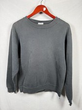 Faded Vintage Sweatshirt 90s USA Made Medium black crew neck heavy weight cotton