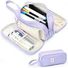 Pencil Case Pouch, Large Capacity Pencil Box Bag, Aesthetic Pen Organizer for