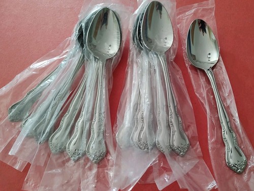 12 Walco DISCRETION Stainless SOUP SPOONS 7 1/8" UNUSED Korea Free Ship Utica - Picture 2 of 7
