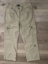 Metrostyle Metro Style Women’s Brown Tan Khaki Color Pants Size 10 Soft