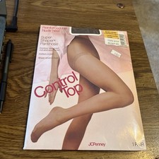 JC Penney Super Shaper Pantyhose Queen Short Taupe,Reinforced toe, nude heel NEW