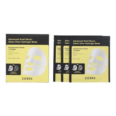 Cosrx Advanced Snail Mucin Glass Glow Hydrogel Face Mask 34g for Women