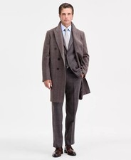 Calvin Klein Mens Classic-Fit Wool Double Bre...