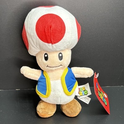Toad Plush Nintendo Super Mario Good Stuff Basic Fun 2025 Stuffed Toy 8'' NWT