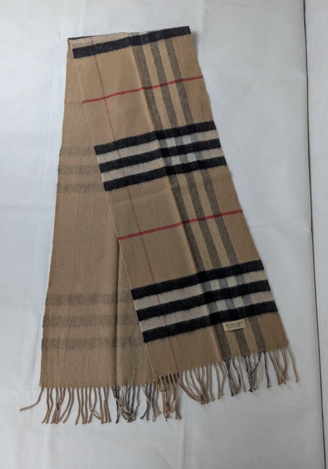 Шарф чек BURBERRY Nova — бежевый клетчатый — ПОДЛИННЫЙ — быстрая доставка. - Изображение 3 из 4