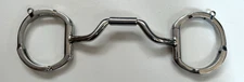 Myler Eggbutt Wide Ported Barrel English Snaffle Bit w/ Hooks XL Horse 5 3/4"