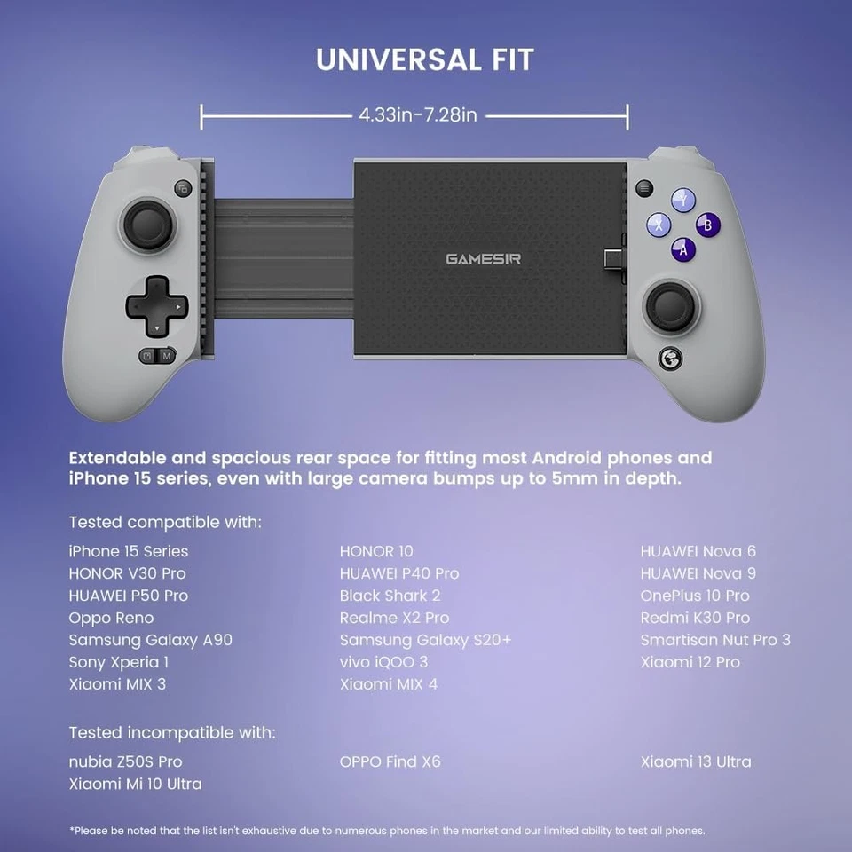 Контроллер мобильного игрового контроллера GameSir G8 Galileo для телефона Android iPhone - Изображение 3 из 4