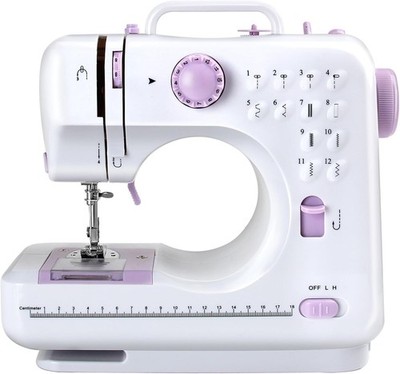 M MUNCASO Mini Nähmaschine 12 Stich Doppellinie 2 Geschwindigkeiten Anfänger Nähmaschine