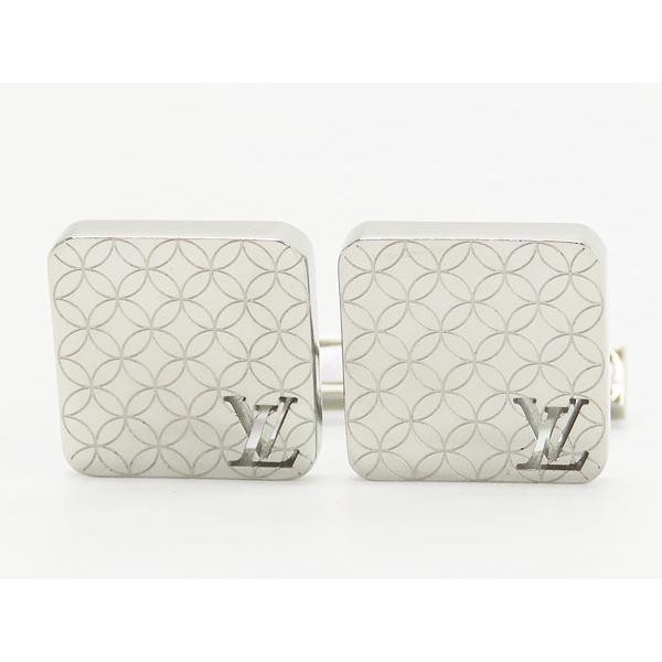 LOUIS VUITTON ルイヴィトン　カフス　シャンゼリゼ　M65043 LOUIS VUITTON Authentic Cufflinks Champs Elysees Silver