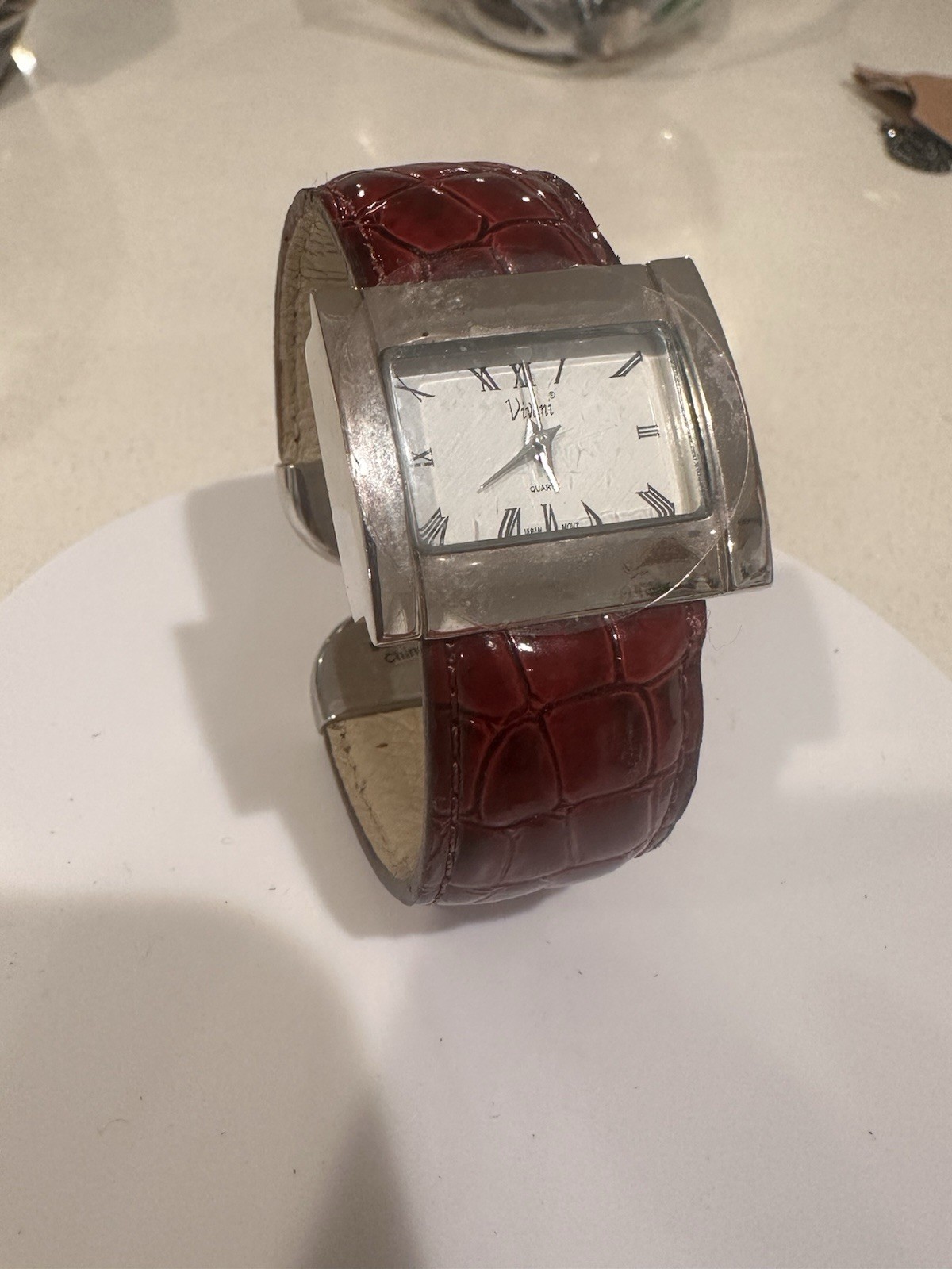 Vivani Vintage Rectangular Quartz Wristwatch Brow… - image 2