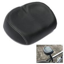 New Wide Saddle Large Bike Cycling Noseless Soft PVC PU Seat Black Big Ass Bike