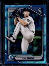 2024 Bowman Draft Sapphire Ryan Sloan Chrome 1st Prospect #BDC-99 Mariners
