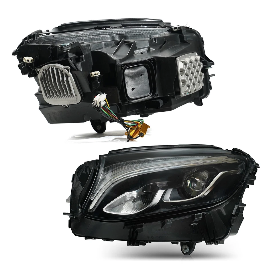 Halogen Upgrade To LED Headlight For 2016-2019 Mercedes Benz GLC300 17-19 GLC43 Foto 3 de 4