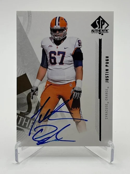 Justin Pugh SP Authentic #12 Autograph