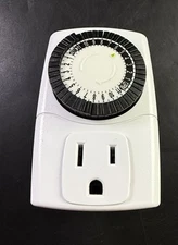 Bn-Link 24-Hour Mechanical Outlet Timer, Indoor, 3 Prong (Single) BND-60/U47 Va1