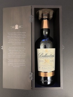 Ballantine's Scotch Whisky 30 Years Box & Empty Bottle Set from Japan
