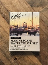M Graham Marinescape 5 Color Watercolor Set USA 0.5 Ounce Tubes