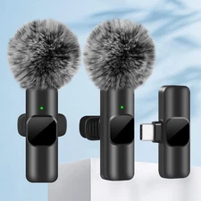 wireless lavalier mini microphone for Iphone Andriod live stream Recording