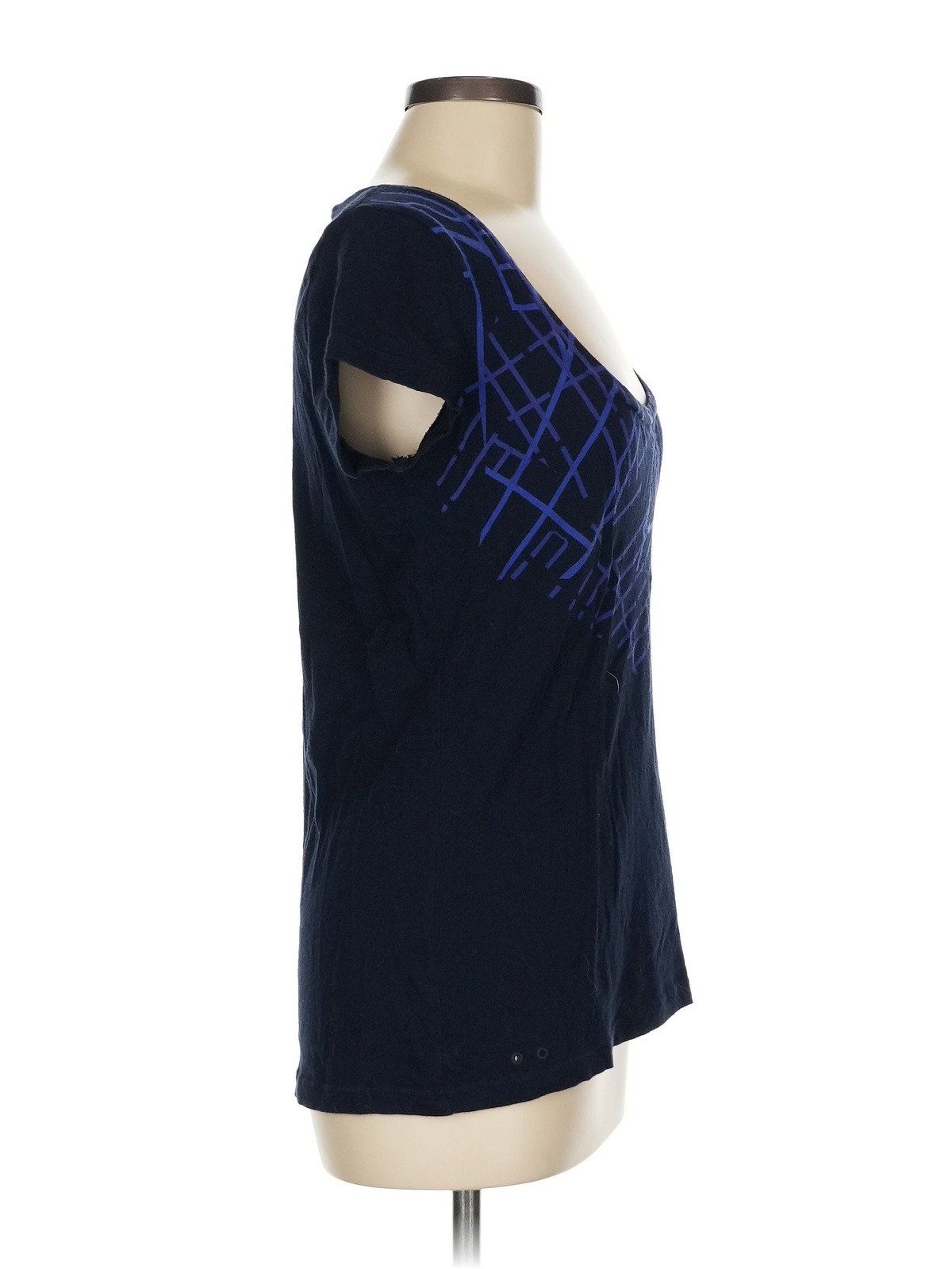 Converse One Star Women Blue Short Sleeve T-Shirt M thumbnail 3