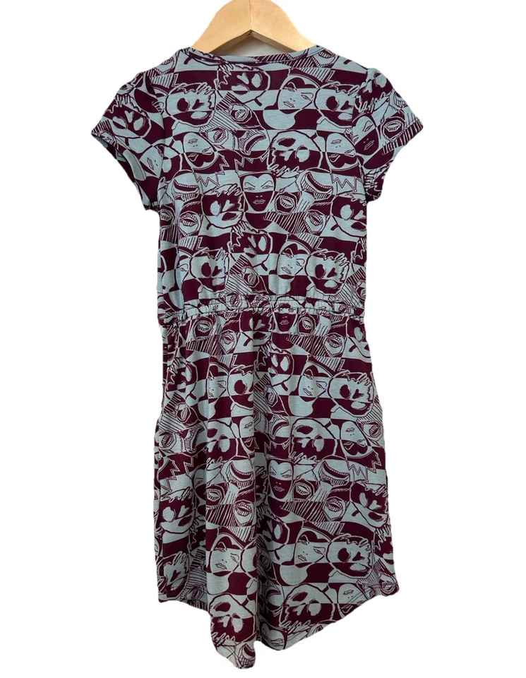 Nuevo con etiquetas Vestido LuLaRoe Disney Villain Mae Bolsillos Niños 6 Púrpura Reina Malvada Blancanieves Foto 2 de 4