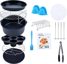 Air Fryer Accessories, Set of 12 Fit for 5.3Qt and Larger with...
