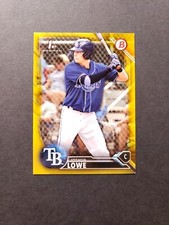 2016 Bowman Draft 1st /50 Gold Josh Lowe Joshua Lowe #BD-70 First RC Rookie