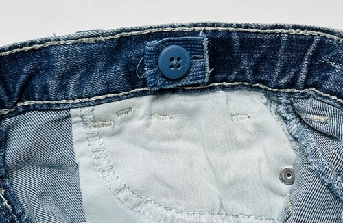 Cat & Jack Lace Hem Stretch Light Wash Blue Denim Jean Shorts~Size 5T~NWT~CUTE! - Picture 3 of 4