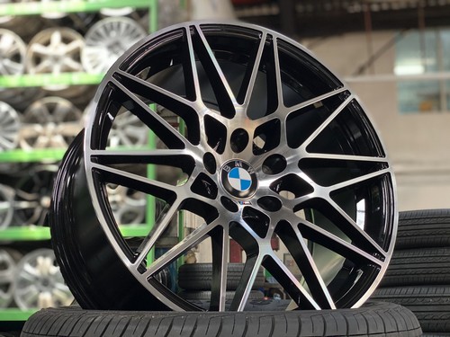 New 19x8.5J 19x9.5J BMW M4 GTS Style 666 (4 Wheel) BLACK F30 F32 E90 E92 F10 Z4 - 第 9/18 張圖片